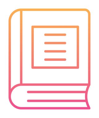 Kitap. Web simgesi basit illüstrasyon