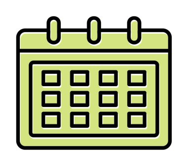 Takvim web simge vektör çizim