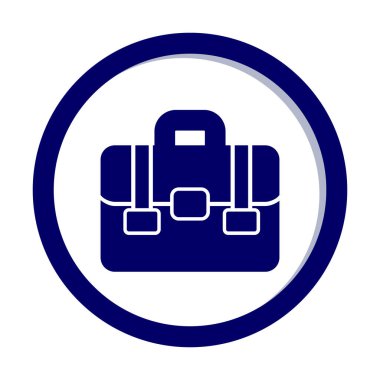 Portföy düz vektör simgesi