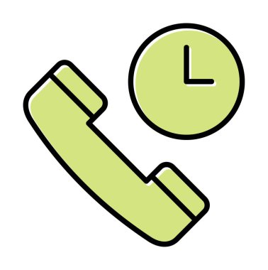 Basit Arama Bekleme simgesi, vektör illüstrasyonu