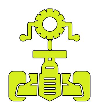 Araba Ayarlama simgesinin vektör illüstrasyonu 