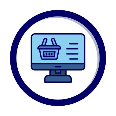 çevrimiçi alışveriş vektörü tasarımı                        