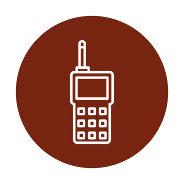 walkie talkie modern ikon vektör çizimi                                