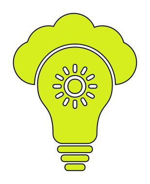 Bulut vektör ikonu. düz biçim 