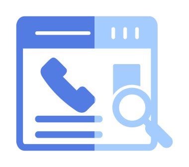 Kişinin vektör çizimi Modern simgeyi ara                            