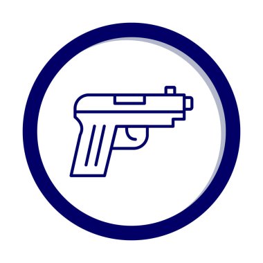 silah simgesi vektör illüstrasyonu