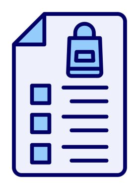 Alışveriş listesi simgesini, illüstrasyon vektör 