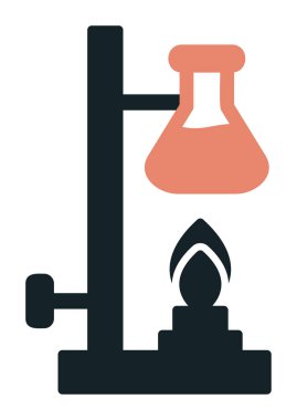 Basit Kimyasal Deney simgesi, vektör çizimi