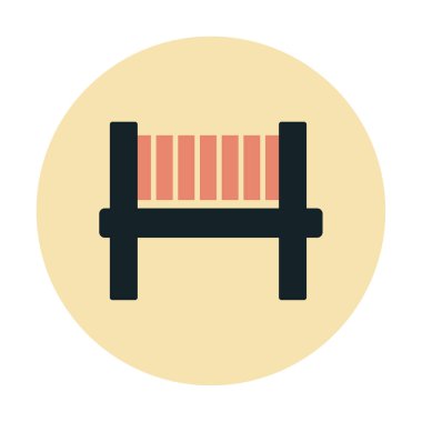 bank simgesi, vektör illüstrasyonu basit tasarım