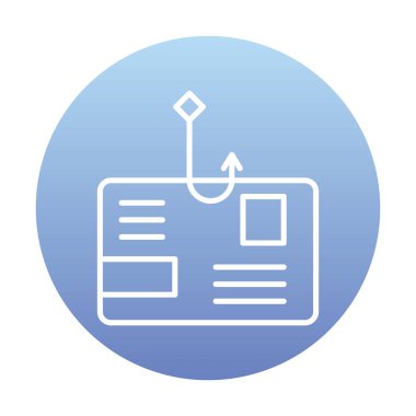 parola phishing simge vektör illüstrasyon tasarımı