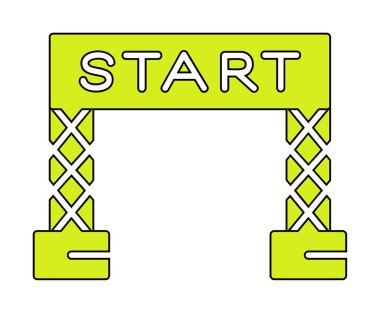 satır simge vektör çizim başlatmak