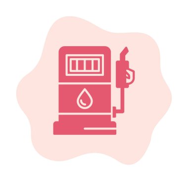 Düz Yakıt ikonu vektör çizimi