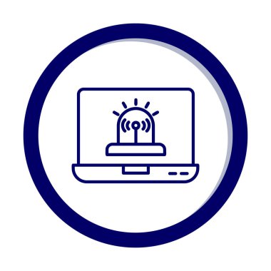 Basit Yazılım simgesi, vektör illüstrasyonu