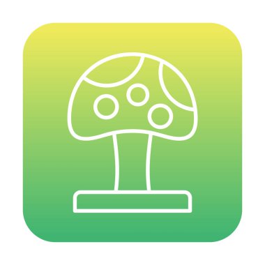 Mushroom icon, vector illustration simple design