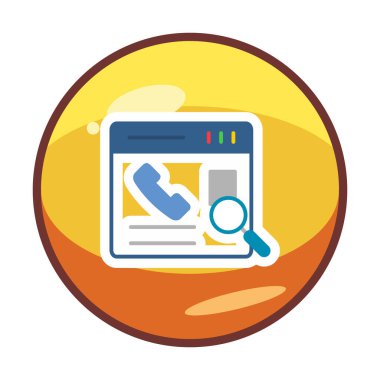 Kişinin vektör çizimi Modern simgeyi ara                            