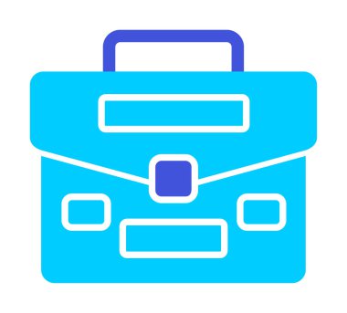 Portföy düz vektör simgesi