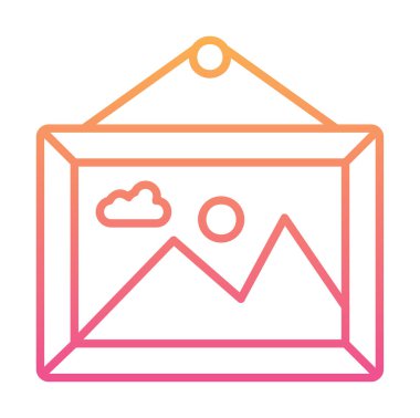 Doğa web simgesi, vektör illüstrasyonu 