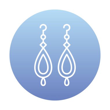 Küpe vektör illüstrasyon tasarımı                   