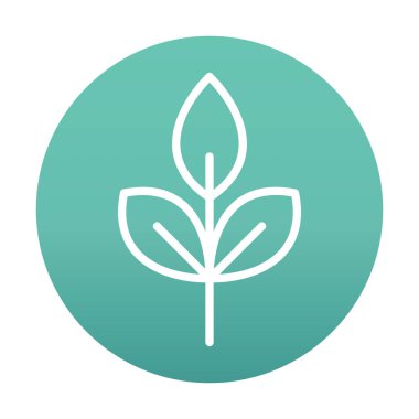 Yaprak logosu tasarımının vektör çizimi. Ekoloji kavramı 