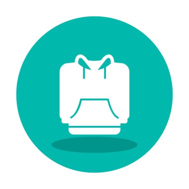 Basit kapüşonlu simge, vektör çizimi