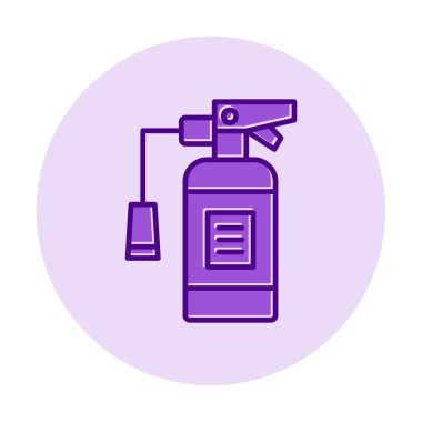 Yangın söndürme simgesinin vektör çizimi                            