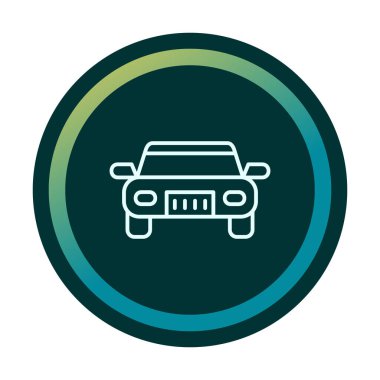 araba web simgesi basit illüstrasyon 