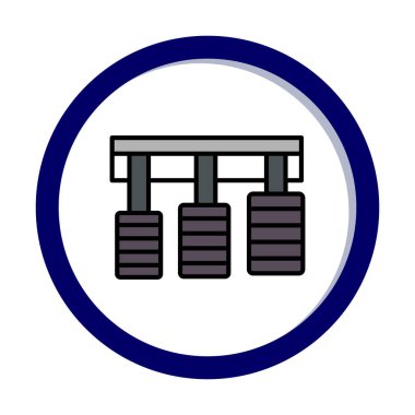 Araba pedalları web tasarım ikonu. Beyaz arkaplanda vektör illüstrasyonu