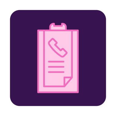 Basit Arama Listesi Geçmişi simgesi, vektör illüstrasyonu