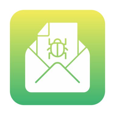 Basit çöp posta harfi simgesi, vektör illüstrasyonu