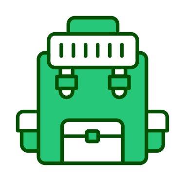 Askeri Sırt Çantası vektör çizimi