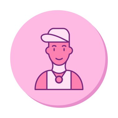 Hip Hop Man ikon vektör illüstrasyonu