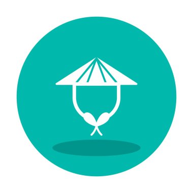 Çin şapkası. Web simgesi basit illüstrasyon 