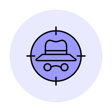 hedef simge, vektör illüstrasyonu basit tasarım