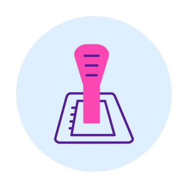 Araba vites kutusu web simgesi, vektör illüstrasyonu