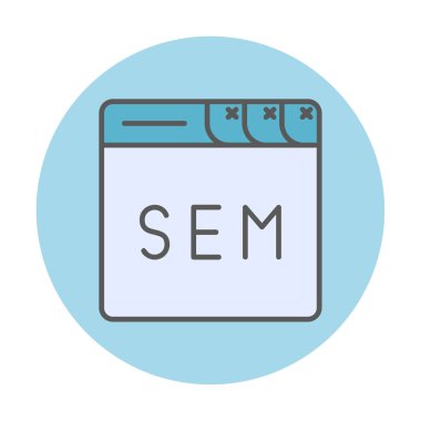 tarayıcı web simgesi, vektör illüstrasyonu 