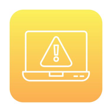 Hata vektör çizimi, Konsept ve grafik tasarım için Adware vektör çizgisi simgesi. 