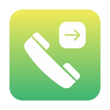 Giden telefon simgesi vektör çizimi tasarımı