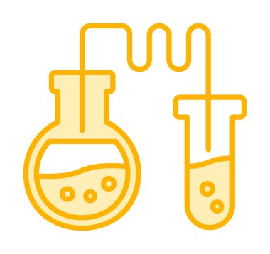 Test tüplü kimya laboratuvarı. Kimya konsepti                                             