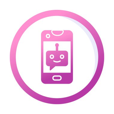 Sohbet simgesi vektör illüstrasyonu