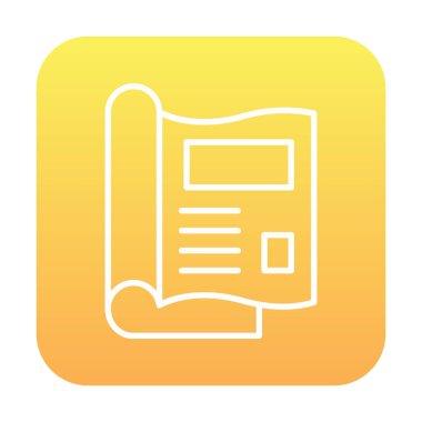 dergi simgesi, vektör illüstrasyonu basit tasarım