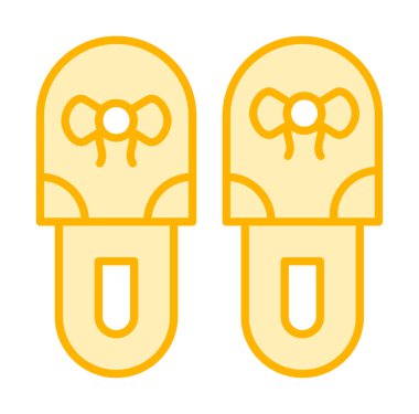 Basit Terlik simgesi, vektör illüstrasyonu