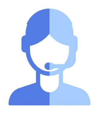 Vektör olarak Müşteri Hizmetleri Ajanı simgesi. logotype