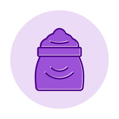 Şeker düzlüğü simgesi, vektör illüstrasyonu  