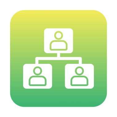 Basit ağ simgesi, vektör illüstrasyonu