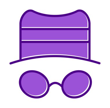 Basit casus yazılım simgesi, vektör illüstrasyonu