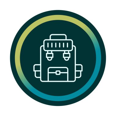 Askeri Sırt Çantası vektör çizimi