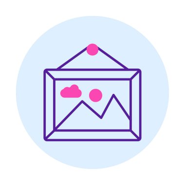 Doğa web simgesi, vektör illüstrasyonu 