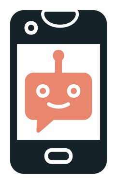 Sohbet simgesi vektör illüstrasyonu