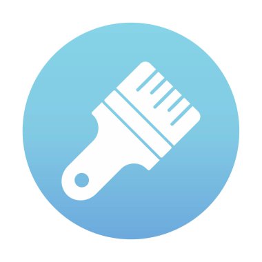 fırça ağ ikonu vektör illüstrasyonu