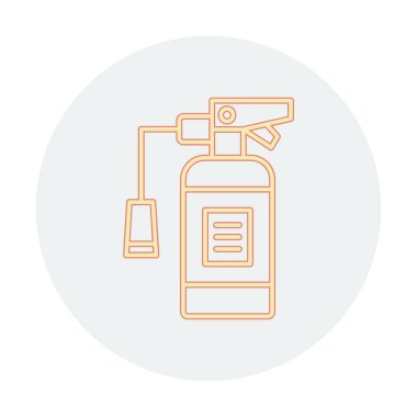 Yangın söndürme simgesinin vektör çizimi                            